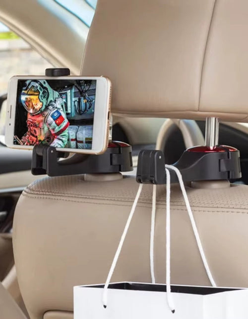 Load image into Gallery viewer, HookNView Car Organizer – Multi-Function Back Seat Hook &amp; Phone Holder Bracket
