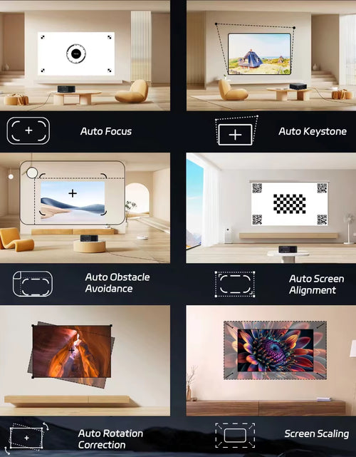 Load image into Gallery viewer, C4 PRO 1080P Projector Full HD 4K 1200ANSI Projectors Video Smart TV for Home 32GB Movie Theater Beamer
