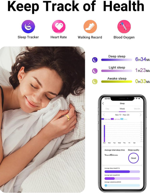 Load image into Gallery viewer, 2025 Upgrade Smart Ring Health Tracker for Men Women - IP68 Waterproof Fitness Ring with Sleep Tracker/Heart Rate/Blood Oxygen/Steps/Distance/Calories, Air Shutter, Charging Case up to 7-Day
