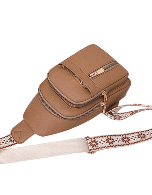 Load image into Gallery viewer, UrbanChic Crossbody – Waterproof PU Leather Chest &amp; Shoulder Bag for Women on the Go
