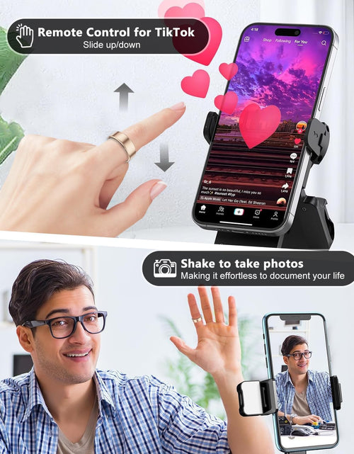 Load image into Gallery viewer, 2025 Upgrade Smart Ring Health Tracker for Men Women - IP68 Waterproof Fitness Ring with Sleep Tracker/Heart Rate/Blood Oxygen/Steps/Distance/Calories, Air Shutter, Charging Case up to 7-Day
