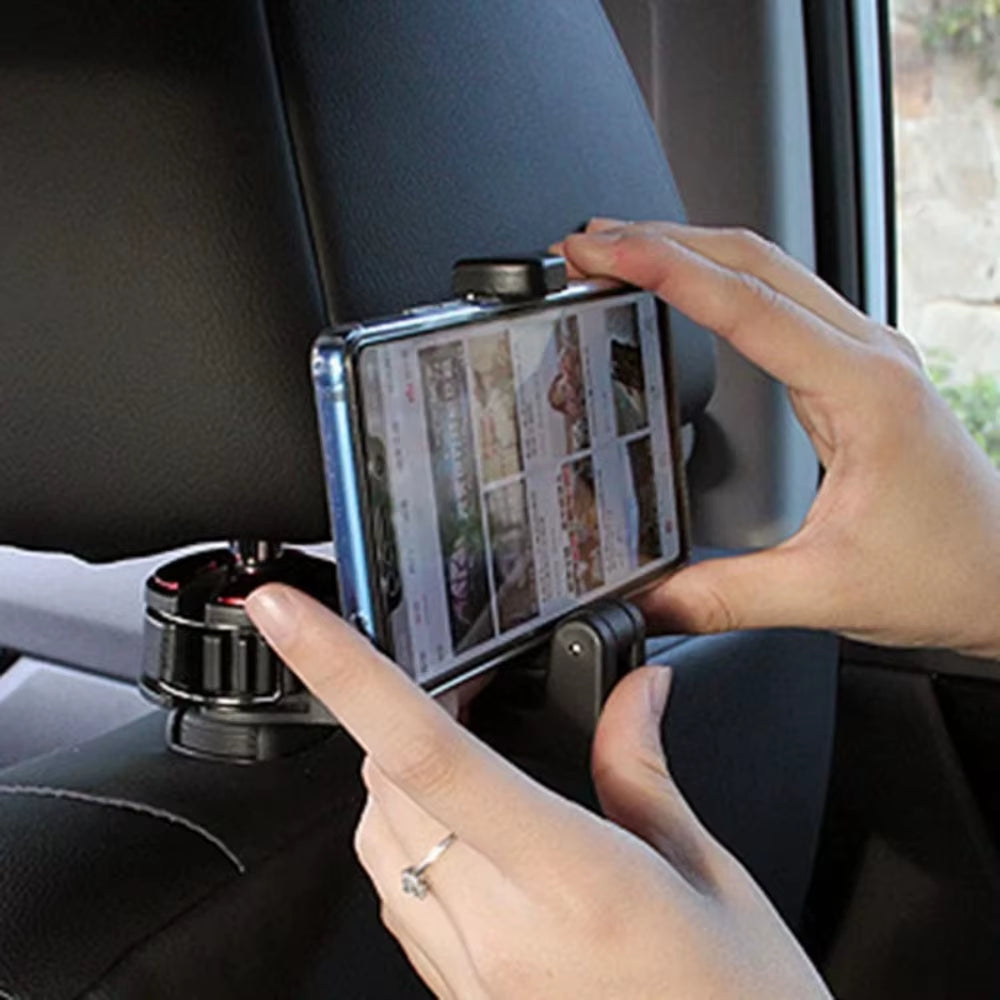 HookNView Car Organizer – Multi-Function Back Seat Hook & Phone Holder Bracket