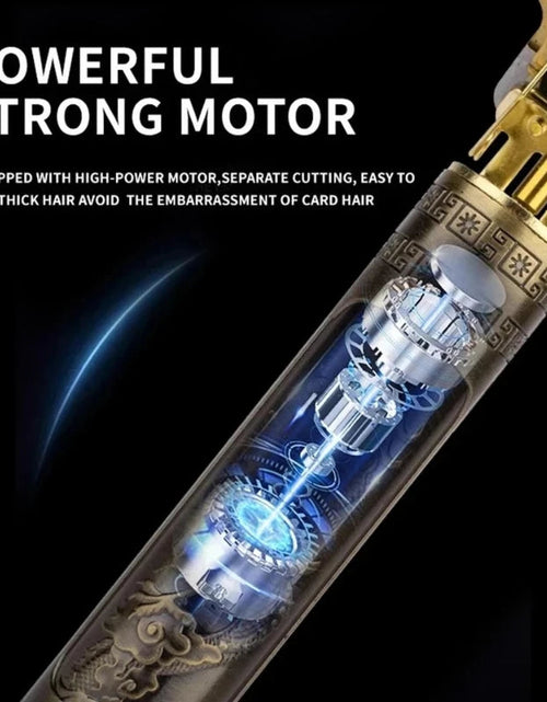 Load image into Gallery viewer, Rechargeable Trimmer with Engraved Dragon &amp; Buddha Design
